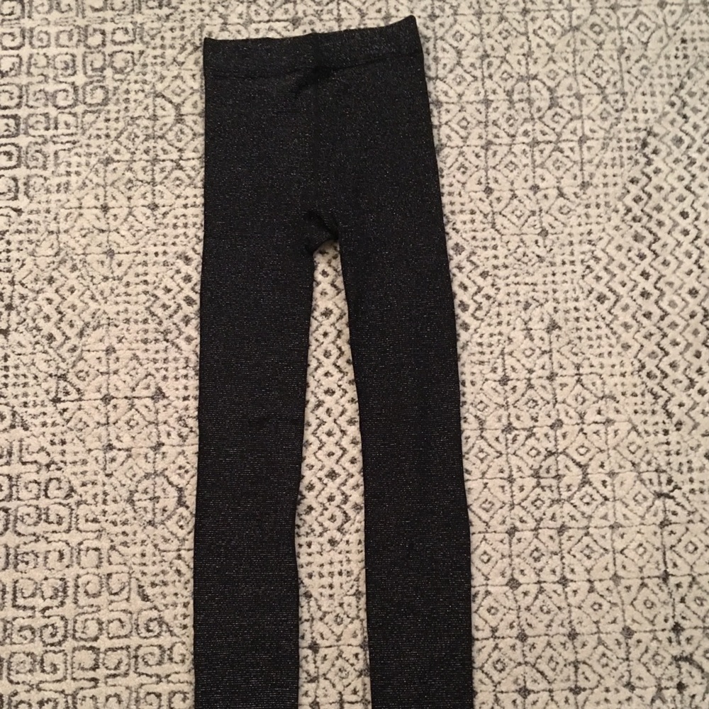 Black with sparkley stripes tights